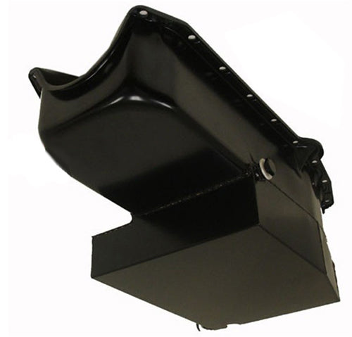 1958-79 CHEVY SMALL BLOCK 283-305-327-350 IMCA CIRCLE TRACK RACING OIL PAN - BLACK