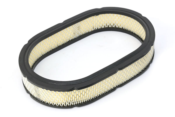 CHEVY-FORD-MOPAR 12" OVAL POLISHED ALUMINUM AIR CLEANER - PARTIAL FINNED