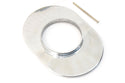 CHEVY-FORD-MOPAR 12" OVAL POLISHED ALUMINUM AIR CLEANER - PARTIAL FINNED