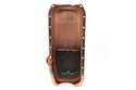 1958-79 CHEVY SMALL BLOCK 262-267-283-305-327-350-400 ALUMINUM STOCK CAPACITY OIL PAN - RETRO FINNED - COPPER
