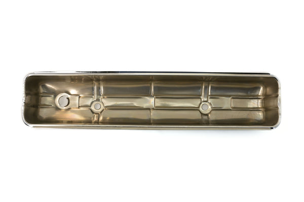 1942-53 CHEVY 216 STRAIGHT-INLINE 6 CYLINDER STEEL VALVE COVER - CHROME