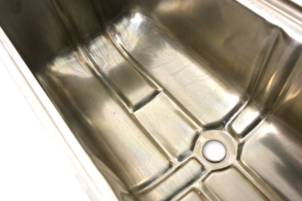 1942-53 CHEVY 216 STRAIGHT-INLINE 6 CYLINDER STEEL VALVE COVER - CHROME