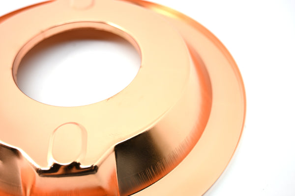 CHEVY-FORD-MOPAR 14" ROUND 1 1/4" AIR CLEANER BASE - RECESSED - COPPER