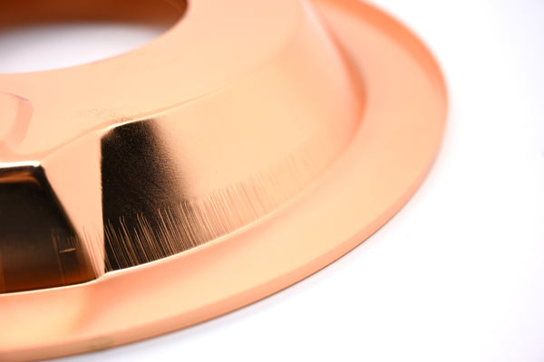 CHEVY-FORD-MOPAR 14" ROUND 1 1/4" AIR CLEANER BASE - RECESSED - COPPER