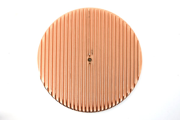 CHEVY-FORD-MOPAR 14" ROUND  ALUMINUM AIR CLEANER TOP - FULL FINNED - COPPER