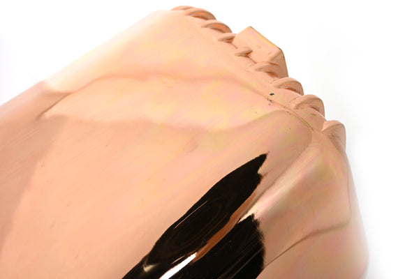 1986-02 CHEVY SMALL BLOCK 305-327-350 V8 ALUMINUM STOCK CAPACITY OIL PAN - RETRO FINNED - COPPER