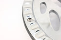 14" CHROME BILLET ALUMINUM STEERING WHEEL W- HALF WRAP - 9 HOLE