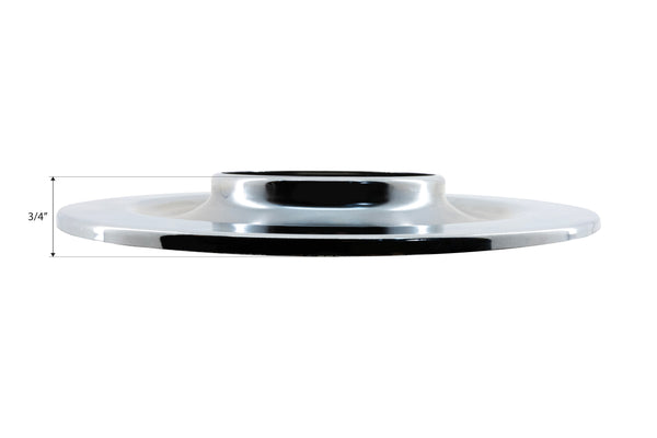 CFR Performance Retro-Style Air Cleaner Assembly – 15½" x 16" Round, Chrome, ¾" Raised Base – Compatible with 4-Barrel Carbs (1951–56 Oldsmobile & Cadillac Style) 7/8 Scale