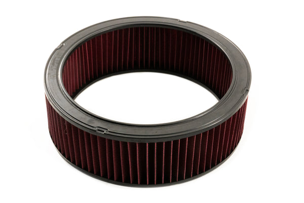 CFR Performance Retro-Style Air Cleaner Assembly – 15½" x 16" Round, Chrome, ¾" Raised Base – Compatible with 4-Barrel Carbs (1951–56 Oldsmobile & Cadillac Style) 7/8 Scale