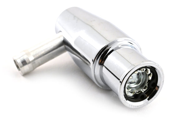 CHEVY-FORD-MOPAR CHROME BILLET ALUMINUM PCV VALVE 3-4" NECK
