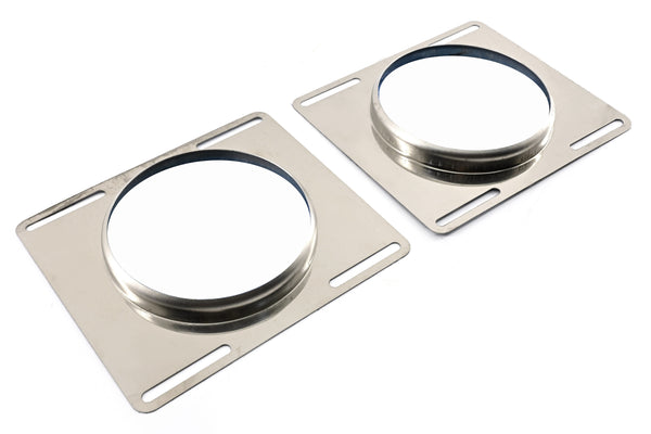 ALUMINUM SHOT GUN STYLE SCOOP SINGLE OR DUAL QUAD SMOOTH - BLACK