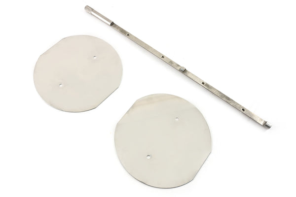 ALUMINUM SHOT GUN STYLE SCOOP SINGLE OR DUAL QUAD SMOOTH - BLACK