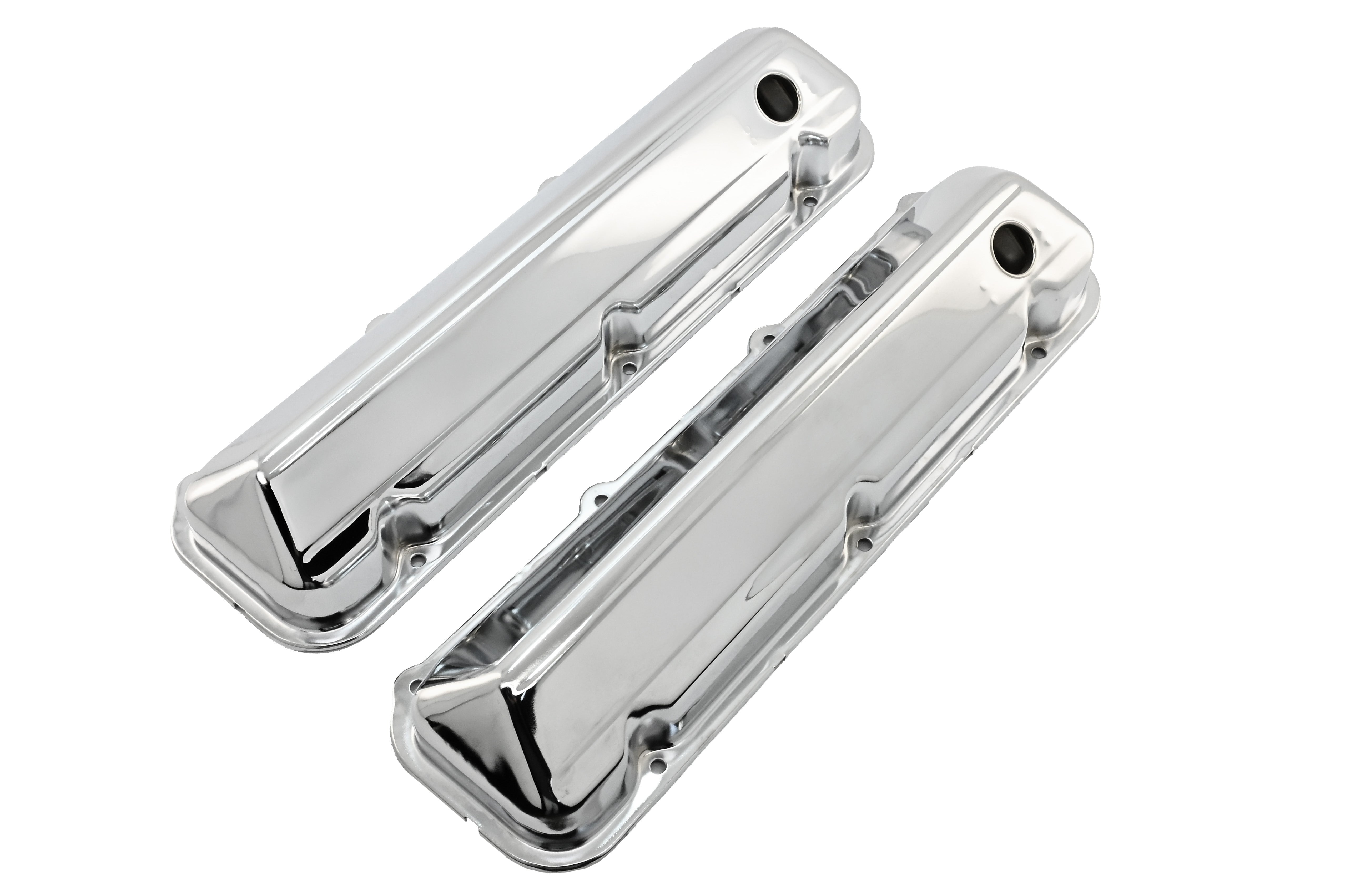429Ford Motorsport バルブカバー クロームメッキ Steel Valve Covers Fits 1968–1997 Big Block Ford BBF 429-460