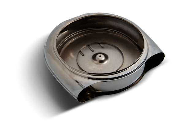 CFR Performance Retro-Style Air Cleaner Assembly – 15½" x 16" Round, Chrome, ¾" Raised Base – Compatible with 4-Barrel Carbs (1951–56 Oldsmobile & Cadillac Style) 7/8 Scale