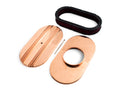 CHEVY-FORD-MOPAR ALUMINUM 15" OVAL AIR CLEANER PAPER FILTER PARTIAL FINNED - COPPER