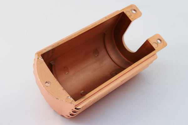 ALUMINUM FINNED CANISTER ROUND IGNITION COIL COVER - COPPER