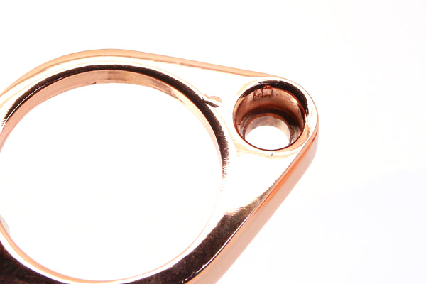 CHEVY SMALL BLOCK-BIG BLOCK ALUMINUM 45 DEGREE SWIVEL WATER NECK - COPPER