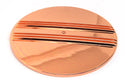 CHEVY-FORD-MOPAR 14" ROUND  ALUMINUM AIR CLEANER TOP - PARTIAL FINNED - COPPER