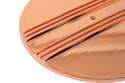 CHEVY-FORD-MOPAR 14" ROUND  ALUMINUM AIR CLEANER TOP - PARTIAL FINNED - COPPER