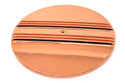 CHEVY-FORD-MOPAR 14" ROUND  ALUMINUM AIR CLEANER TOP - PARTIAL FINNED - COPPER