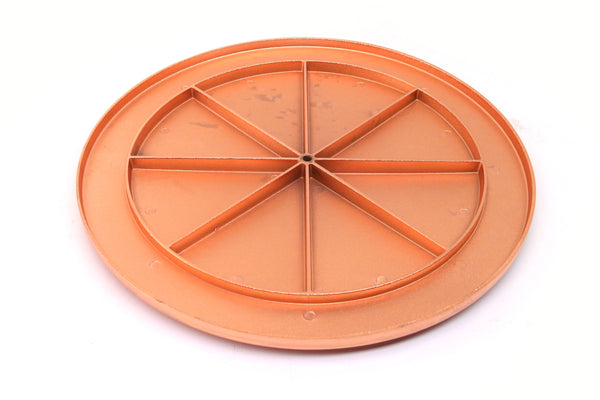 CHEVY-FORD-MOPAR 14" ROUND  ALUMINUM AIR CLEANER TOP - PARTIAL FINNED - COPPER