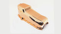1958-79 CHEVY SMALL BLOCK 262-267-283-305-327-350-400 ALUMINUM STOCK CAPACITY OIL PAN - RETRO FINNED - COPPER