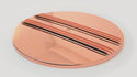 CHEVY-FORD-MOPAR 14" ROUND  ALUMINUM AIR CLEANER TOP - PARTIAL FINNED - COPPER