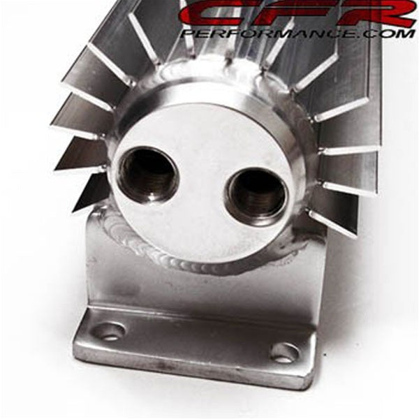 12" FINNED ALUMINUM DUAL LINE TRANSMISSION COOLER - CHEVY-FORD-MOPAR