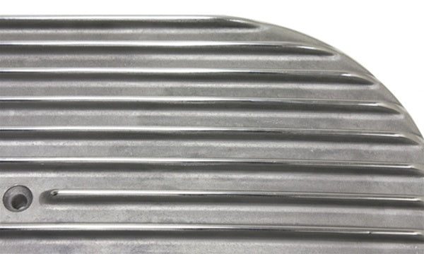 CHEVY-FORD-MOPAR 15" OVAL POLISHED ALUMINUM AIR CLEANER - FULL FINNED