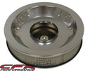 CHEVY-FORD-MOPAR 14" ROUND CHROME ALUMINUM AIR CLEANER - FLAMED