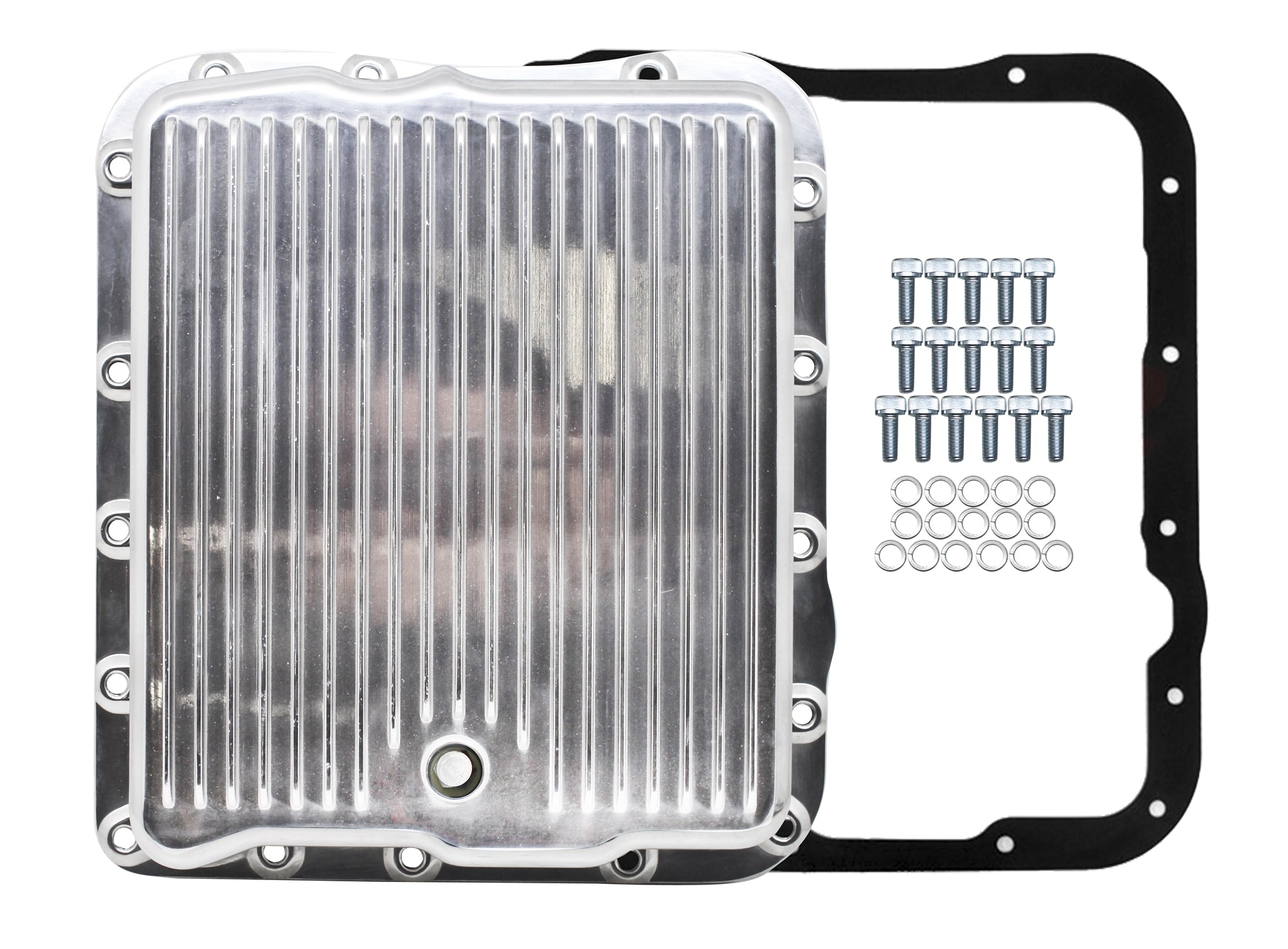 CHEVY/GM 700R4-4L60E-4L65E ALUMINUM TRANSMISSION PAN KIT DEEP