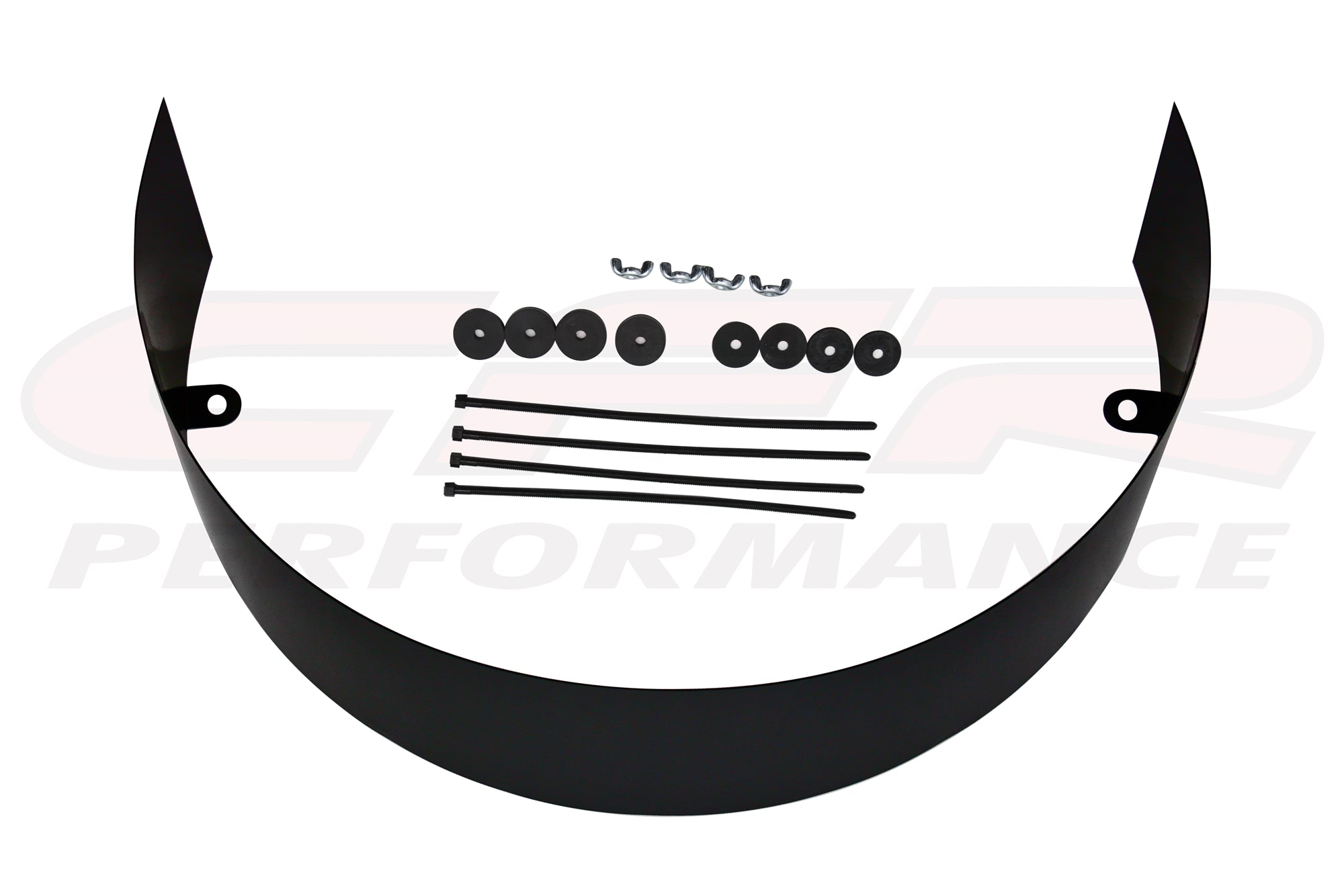 51/2" UNIVERSAL BLACK STEEL COOLING FAN SHROUD CHEVY/FORD/MOPAR