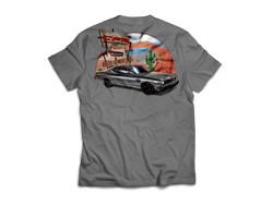 CFR T-Shirt - Gray Plymouth Duster Cotton Short Sleeve