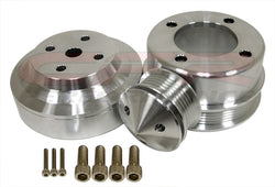 CFR Performance Compatible/Replacement Billet Aluminum 1979–93 Ford Mustang 5.0 Serpentine Pulley Set - Machined