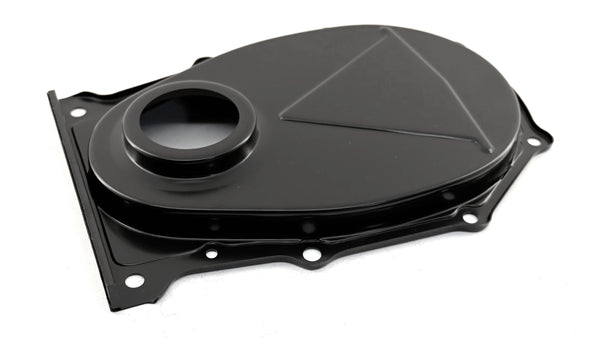 CHRYSLER-MOPAR BIG BLOCK 383-440 STEEL TIMING CHAIN COVER - EDP BLACK