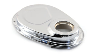 Steel Timing Chain Cover Fits 1955–1995 Chevy SBC 283–400 – Chrome