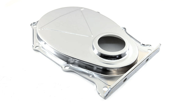 CHRYSLER-MOPAR BIG BLOCK 383-440 STEEL TIMING CHAIN COVER - EDP POLISHED