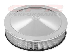 STEEL 16" x 3" DOMINATOR AIR CLEANER KIT - CHROME