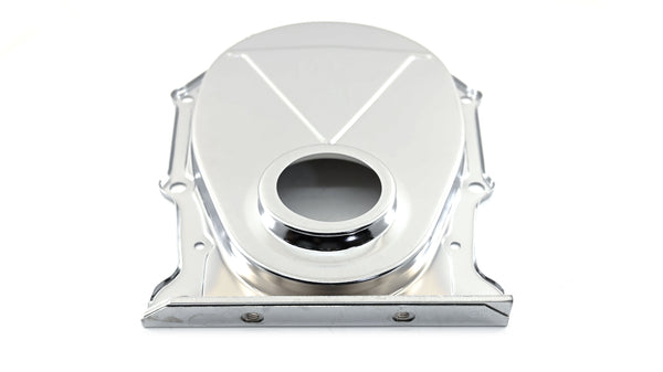 CHRYSLER-MOPAR BIG BLOCK 383-440 STEEL TIMING CHAIN COVER - EDP POLISHED