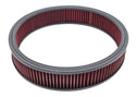 Steel 16" x 3" Dominator Air Cleaner Kit with Washable Red Cotton Filter - Black Fits Chevy / Ford / Mopar Applications
