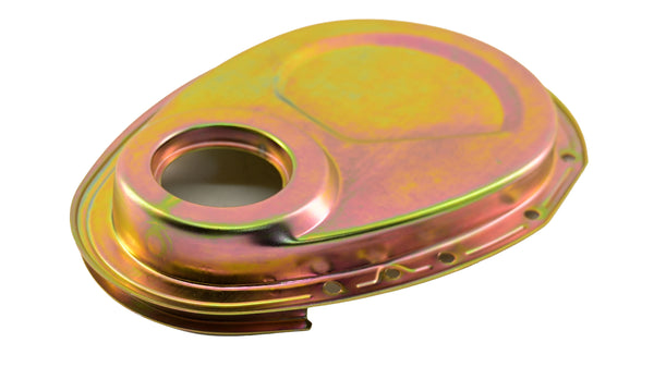 Steel Timing Chain Cover Fits 1955–1995 Chevy SBC 283–400 – Zinc-Plated