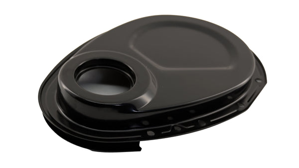 Steel Timing Chain Cover Fits 1955–1995 Chevy SBC 283–400 – Black