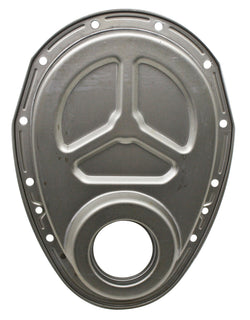 Steel Timing Chain Cover for 1955–1995 Chevy Small Block 283–400 – Raw Steel