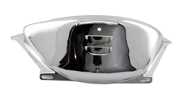 CHEVY-GM TURBO TH-350-TH-400 CHROME STEEL FLYWHEEL-FLEXPLATE COVER