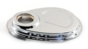 Steel Timing Chain Cover Fits 1955–1995 Chevy SBC 283–400 – Chrome
