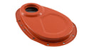 Steel Timing Chain Cover Fits 1955–1995 Chevy SBC 283–400 – Painted Orange