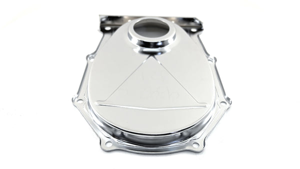 CHRYSLER-MOPAR BIG BLOCK 383-440 STEEL TIMING CHAIN COVER - EDP POLISHED