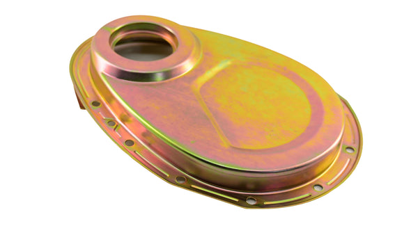 Steel Timing Chain Cover Fits 1955–1995 Chevy SBC 283–400 – Zinc-Plated