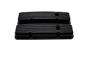 CHEVY SB 283-400 SHORT VALVE COVERS – ALUMINUM – FINNED – BLACK