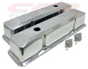 CFR Performance Compatible/Replacement Aluminum 1958–86 Chevy SB Recessed Tall Valve Covers Smooth - Polished